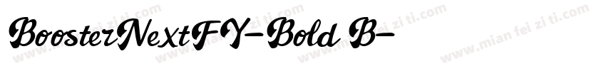 BoosterNextFY-Bold B字体转换